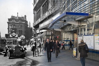 Suasana kontras salah satu sudut London di masa lalu dan masa sekarang. (kredit foto: streetmuseum)     