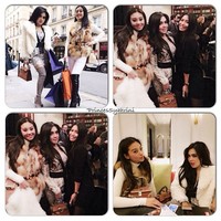 Setelah menghadiri Paris Fashion Week 2014, Syahrini dan sahabatnya menikmati liburannya bersama Anggun C Sasmi. (Instagram)