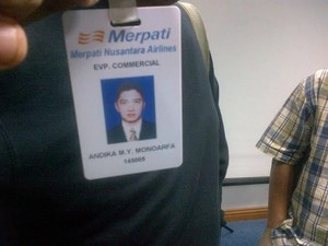 Ini Alasan Bos Merpati Tunjuk Andika Monoarfa Jadi Direktur Niaga