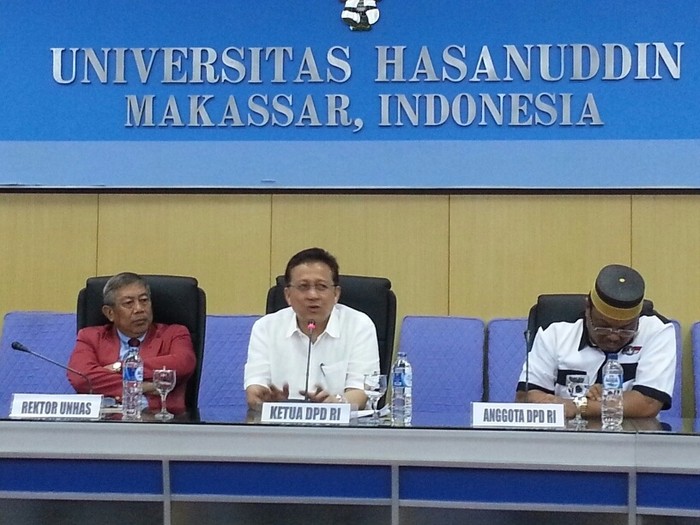 Isi Kuliah Umum di Unhas, Irman Gusman Singgung Pencapresannya