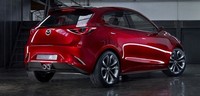 Bagian belakang Mazda Hazumi. Masih mempertahankan garis desain Mazda2. (Istimewa/Mazda).