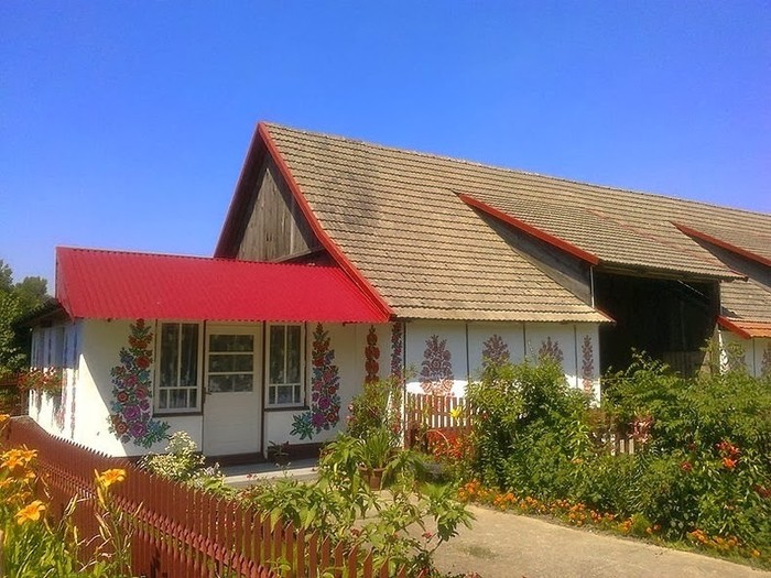 Kreatif! Seluruh Tembok Rumah di Desa Polandia Ini Dilukis Bunga