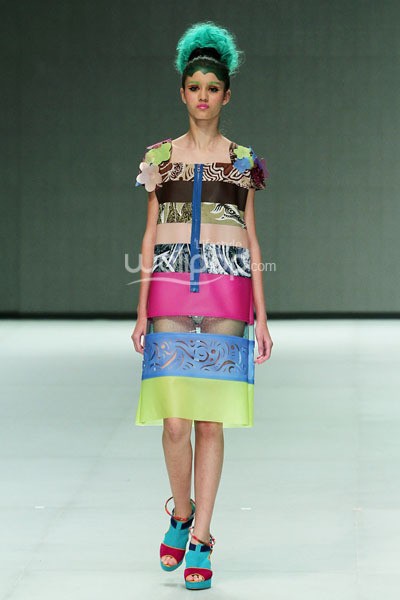 Radin by Lenny Agustin EDGY PHILOSOPHY.  Indonesia Fashion Week 2014 at Jakarta Convention Center. Senayan. Jakarta. [Foto: Mohammad Abduh/Wolipop]