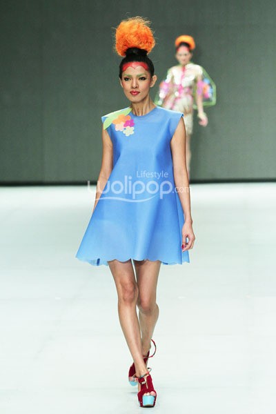 Radin by Lenny Agustin EDGY PHILOSOPHY.  Indonesia Fashion Week 2014 at Jakarta Convention Center. Senayan. Jakarta. [Foto: Mohammad Abduh/Wolipop]