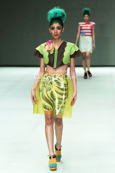 Radin by Lenny Agustin EDGY PHILOSOPHY.  Indonesia Fashion Week 2014 at Jakarta Convention Center. Senayan. Jakarta. [Foto: Mohammad Abduh/Wolipop]