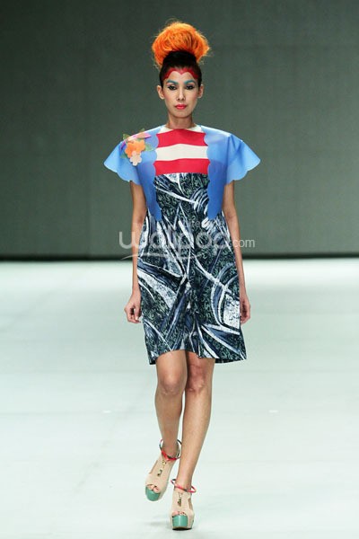 Radin by Lenny Agustin EDGY PHILOSOPHY.  Indonesia Fashion Week 2014 at Jakarta Convention Center. Senayan. Jakarta. [Foto: Mohammad Abduh/Wolipop]