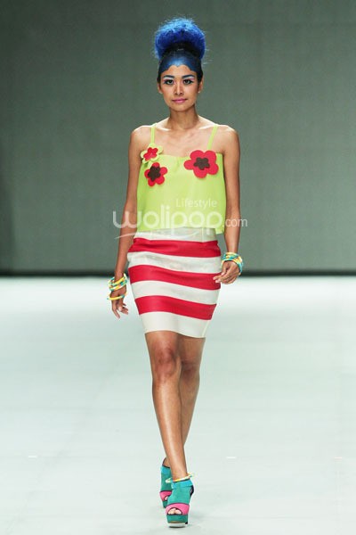 Radin by Lenny Agustin EDGY PHILOSOPHY.  Indonesia Fashion Week 2014 at Jakarta Convention Center. Senayan. Jakarta. [Foto: Mohammad Abduh/Wolipop]