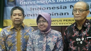 Risma Menggeleng Saat Dinyatakan Sebagai Capres oleh Dewan Guru Besar UI
