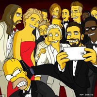 Ini Dia Selfie Oscar Versi Kartun The Simpsons