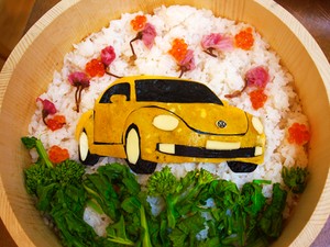 Wah, Ada VW Beetle di Atas Chirashi Zushi yang Cantik!