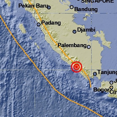 Gempa 5,5 SR Guncang Tenggara Bengkulu