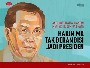 Andi Mattalatta: Hakim MK Tak Berambisi jadi Presiden