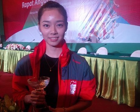 Dapat Penghargaan dari KOI, Lindswell Berharap Program Wushu Lebih Baik