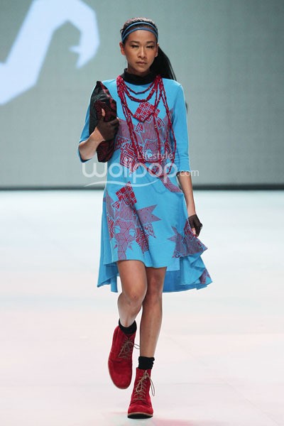 Putu Aliki Coconut Island. Indonesia Fashion Week 2014 at Jakarta Convention Center. Jakarta. [Foto: Mohammad Abduh/Wolipop]