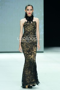 Espen Salberg Femme de la Nuit. Garuda Indonesia LADIES FIRST!!. Indonesia Fashion Week 2014 at Jakarta Convention Center. Jakarta. [Foto: Mohammad Abduh/Wolipop]