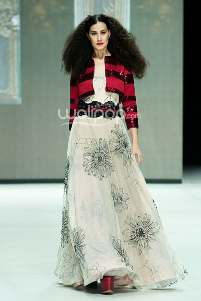 Gregorius Vici The Glitz. GARUDA INDONESIA LADIES FIRST!!. Indonesia Fashion Week 2014 at Jakarta Convention Center. Jakarta. [Foto: Mohammad Abduh/Wolipop]