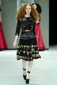 Gregorius Vici The Glitz. GARUDA INDONESIA LADIES FIRST!!. Indonesia Fashion Week 2014 at Jakarta Convention Center. Jakarta. [Foto: Mohammad Abduh/Wolipop]