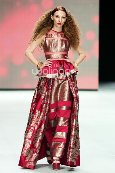 Gregorius Vici The Glitz. GARUDA INDONESIA LADIES FIRST!!. Indonesia Fashion Week 2014 at Jakarta Convention Center. Jakarta. [Foto: Mohammad Abduh/Wolipop]