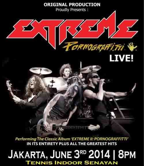 Tiket Konser Extreme Dijual Mulai Rp 450 Ribu