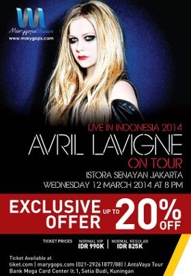 Tiket Avril Lavigne Masih Ada!