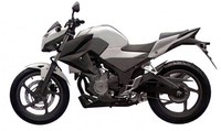 Desain versi naked dari CBR250R dan CBR300R ini sekilas menyerupai Honda CB500F, terutama pada desain lampu tunggalnya. Istimewa/Honda.