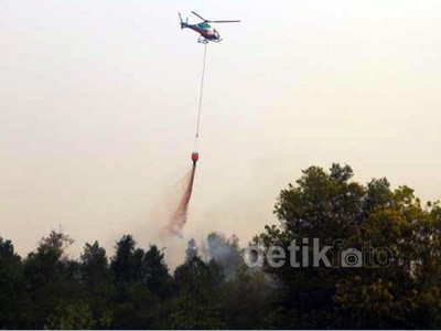 Bom Air Padamkan Kebakaran Hutan di Riau