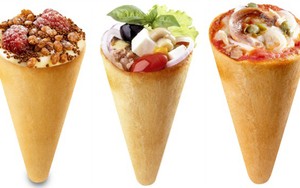 Nyam! Pizza Bentuk Cone dengan Topping Pepperoni, Nutella, dan Tiramisu!