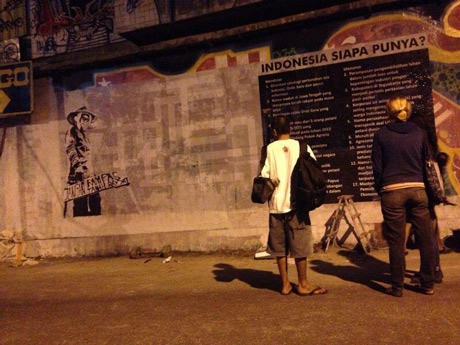 Uniknya Mural Barisan Pengingat Yogyakarta Gunakan Konsep Tts
