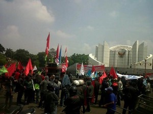 Sejumlah Organisasi Buruh Deklarasi Dukung PDIP Pada Pemilu 2014