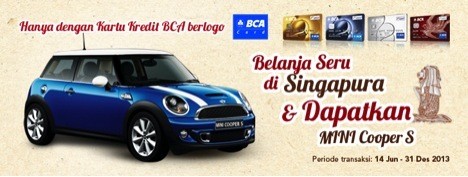 Lucky Draw Berhadiah MINI Cooper S Bagi Pengguna Setia BCA Card