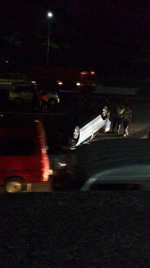 Ada Mobil Terbalik, Tol Serpong-Tangerang Macet