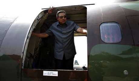 Dari Solo, SBY Terbang ke Riau Pimpin Penanganan Kabut Asap