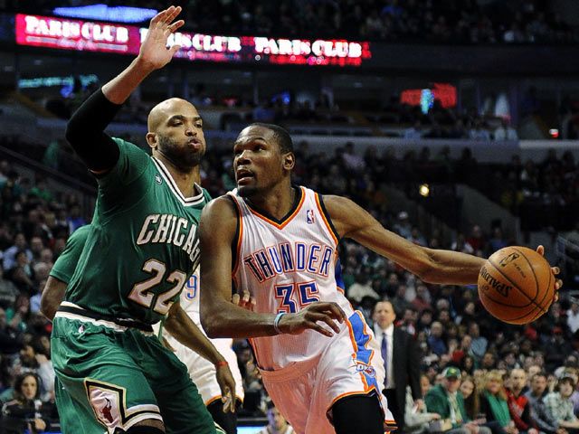 Kevin Durrant Bawa Thunder Kalahkan Bulls