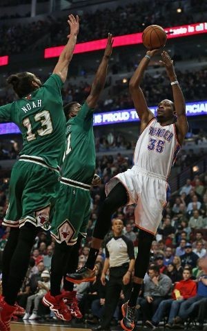 Durant Gemilang, Thunder Jinakkan Bulls