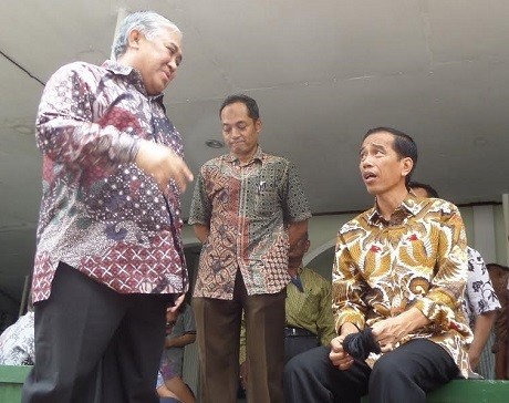 Mengimami Din Syamsuddin, Jokowi Deg-degan