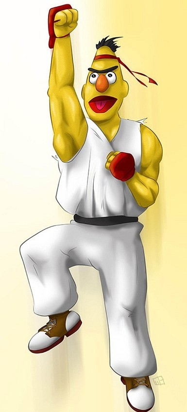 Karakter Kartun Sesame Street Jadi Inspirasi Ilustrasi