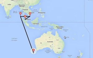 Jauhnya Rute Perjalanan MH370 Bila Puing di Samudera Hindia Terbukti