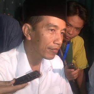 Saat Santri Terkejut Kedatangan Jokowi di Rembang