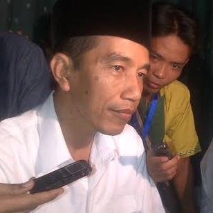 Saat Santri Terkejut Kedatangan Jokowi di Rembang