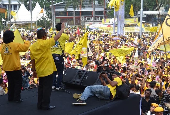 Kampanye di Medan, Ical Paparkan Prestasi 6 Presiden RI