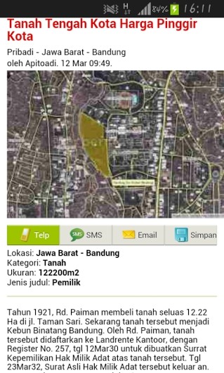 Iklan Jual Lahan Kebun Binatang Bandung Menghilang