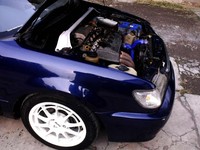 Mesin di Soluna ini 5A-FE Stock Engine, Header 4-1 custom, Coil change to External Blue Fire, Busi NGK Racing, Fuel Pressure Regulator SARD, Open Air Filter Simota, Plenum Intake & Throttle Body Corolla, Piggyback Dastek Unichip type A, Muffler Daytona. (Pool/dok Rizky Basworo).