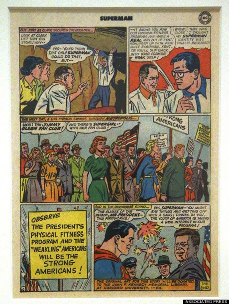 Komik Pertemuan Superman dengan John F. Kennedy