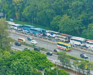 Ada Kampanye Gerindra, Lalin di Sekitar Senayan Macet