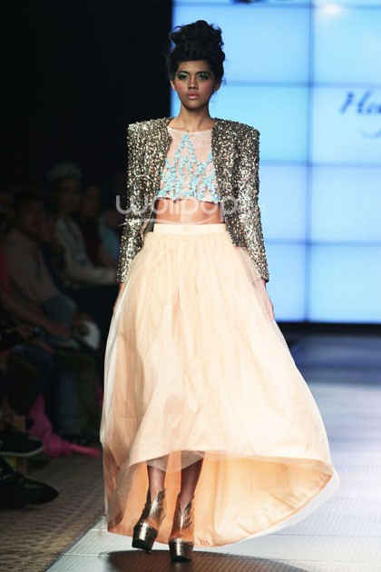 Hengki Kawilarang Le Jardin. Plaza Indonesia Fashion Week 2014 at Function Hall Plaza Indonesia Lt.2. Jakarta. [Foto: Mohammad Abduh/Wolipop]