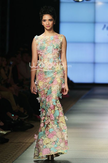 Hengki Kawilarang Le Jardin. Plaza Indonesia Fashion Week 2014 at Function Hall Plaza Indonesia Lt.2. Jakarta. [Foto: Mohammad Abduh/Wolipop]