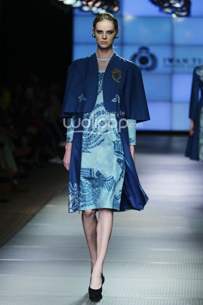 Iwan Tirta Regalia. Plaza Indonesia Fashion Week 2014 at Function Hall Plaza Indonesia Lt.2. Jakarta. [Foto: Mohammad Abduh/Wolipop]