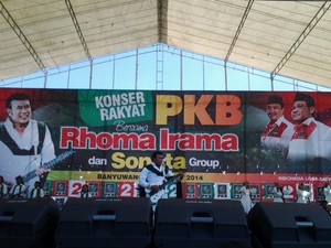 Kampanye PKB di Banyuwangi, Rhoma: Saya Siap, Tidak Gentar dengan Jokowi