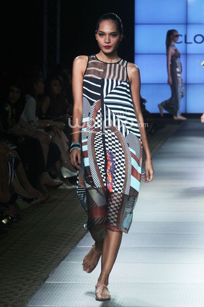 Farah Khan Clover Canyon. Plaza Indonesia Fashion Week 2014 at Function Hall Plaza Indonesia Lt.2. Jakarta. [Foto: Mohammad Abduh/Wolipop]