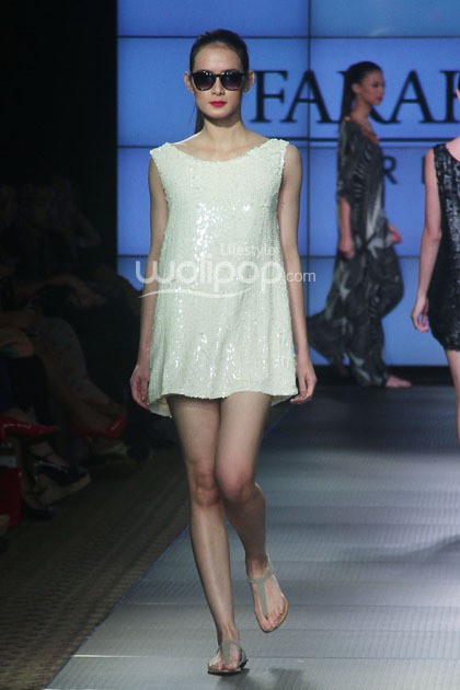 Farah Khan Resort. Plaza Indonesia Fashion Week 2014 at Function Hall Plaza Indonesia Lt.2. Jakarta. [Foto: Mohammad Abduh/Wolipop]